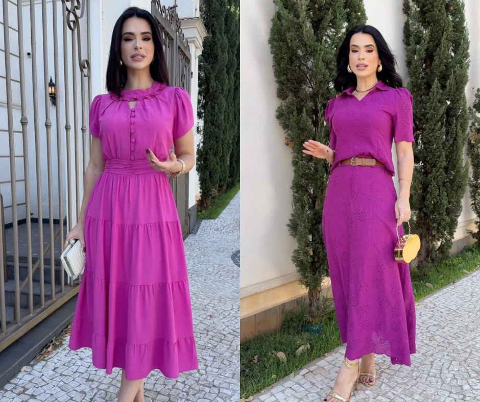 KIT 3 - Vestido Antonieta + Vestido Aurora